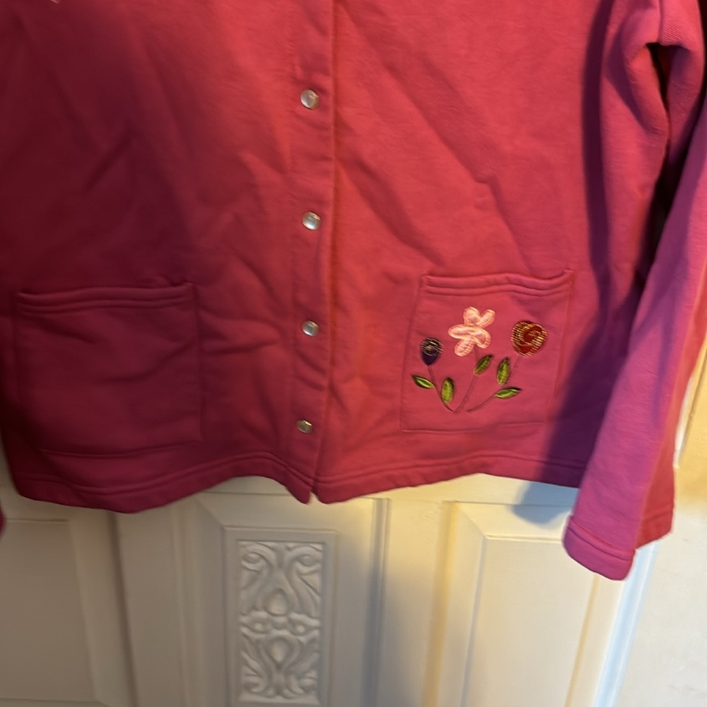 Breckenridge Snap Down Patchwork/Embroidery Sweat… - image 7